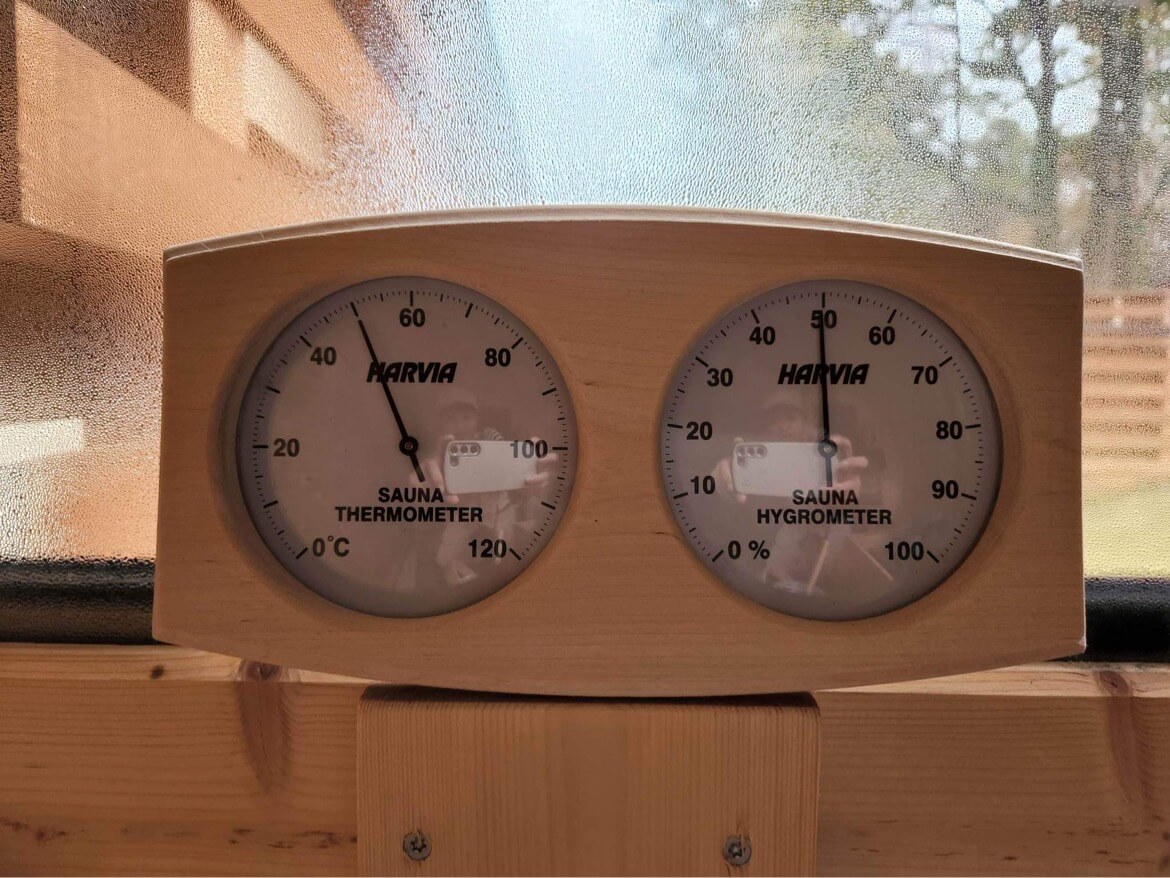 温度計と湿度計の写真